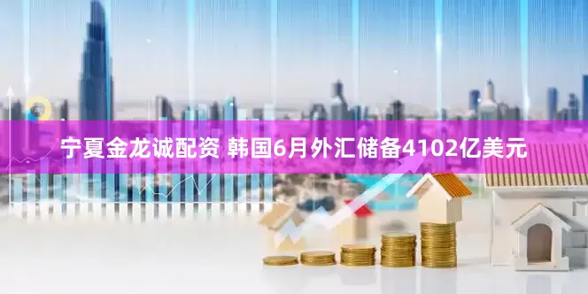 宁夏金龙诚配资 韩国6月外汇储备4102亿美元
